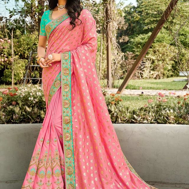 Pink Saree