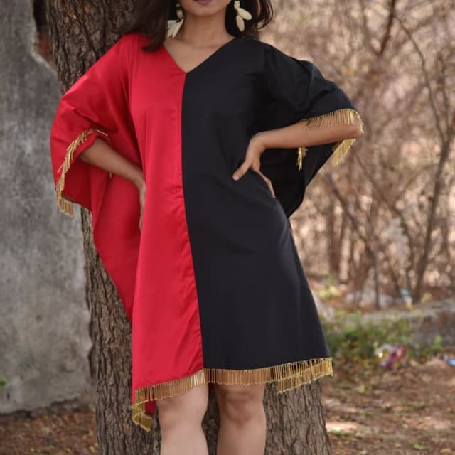 Red black Kaftan 