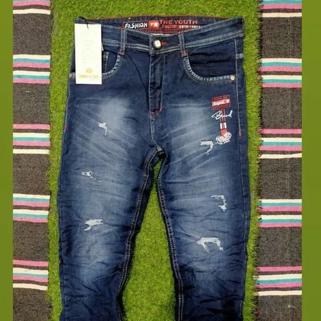 Dark Blue, Faded Blue Jeans