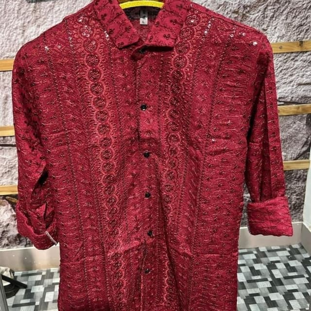 Deep red with tonal variations Shirt
