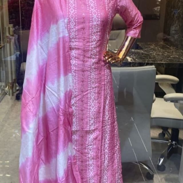 Silk kurti pent and duppata