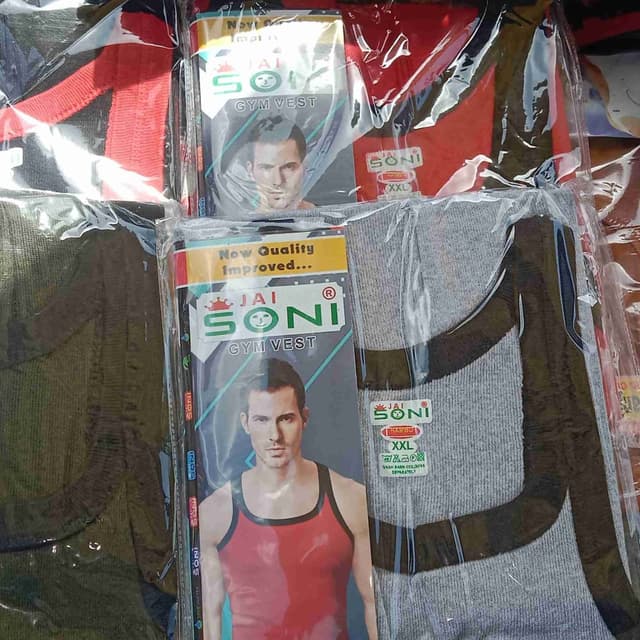 Red, Grey, and Black Gym Vest
