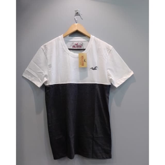 White and Dark Gray T-shirt