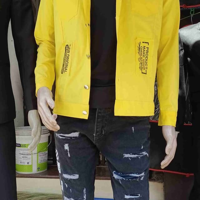 Yellow and Black Jacket & Jeans