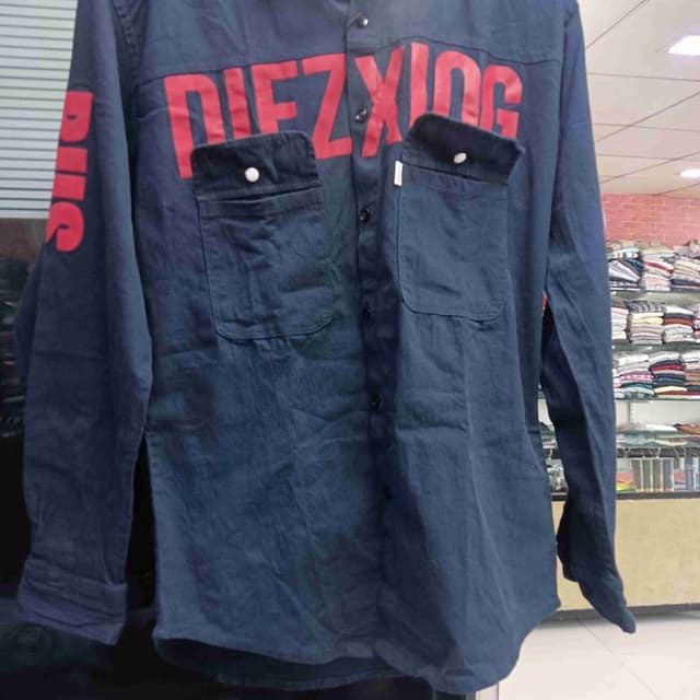Navy blue and red Shirt
