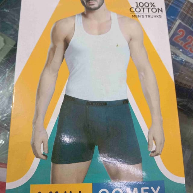 White and Teal Underwear Set