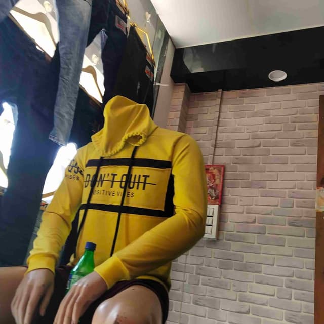Yellow and Black Hoodie