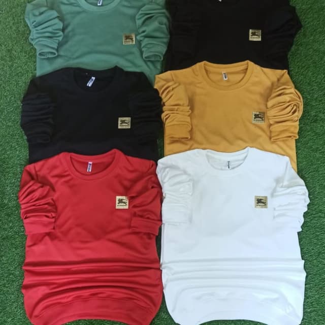 Various solid colors including green, black, yellow, red, and white Long-Sleeve T-shirt