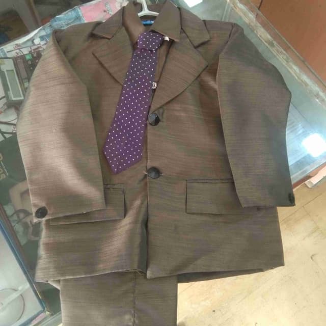 Brown and Purple Suit