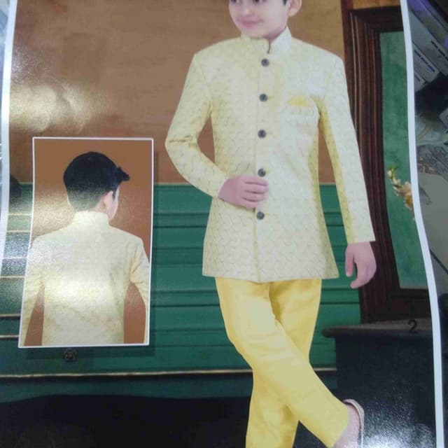 Yellow Jacket and Pants Set