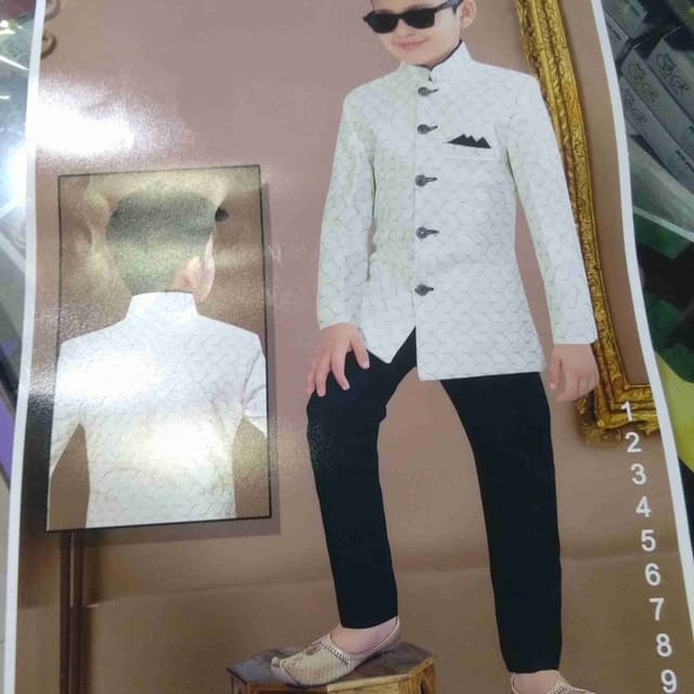 White and Black Jacket with Pants