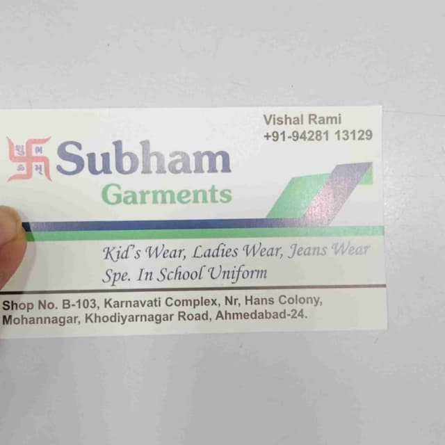 Shubham garments 