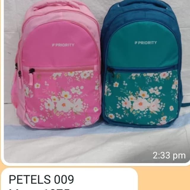 Pink, Teal, White Backpack
