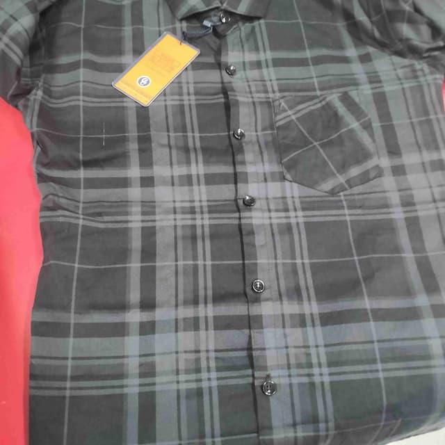 Black, Gray, Teal Shirt