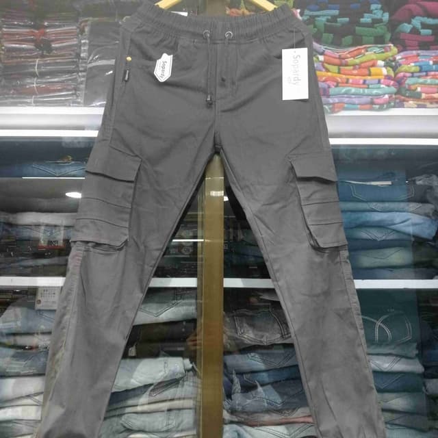 Gray Cargo Pants