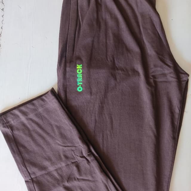 Brown and Green Track Pants