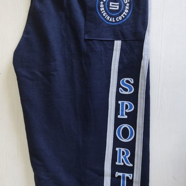 Navy blue, White, Light Blue Track Pants