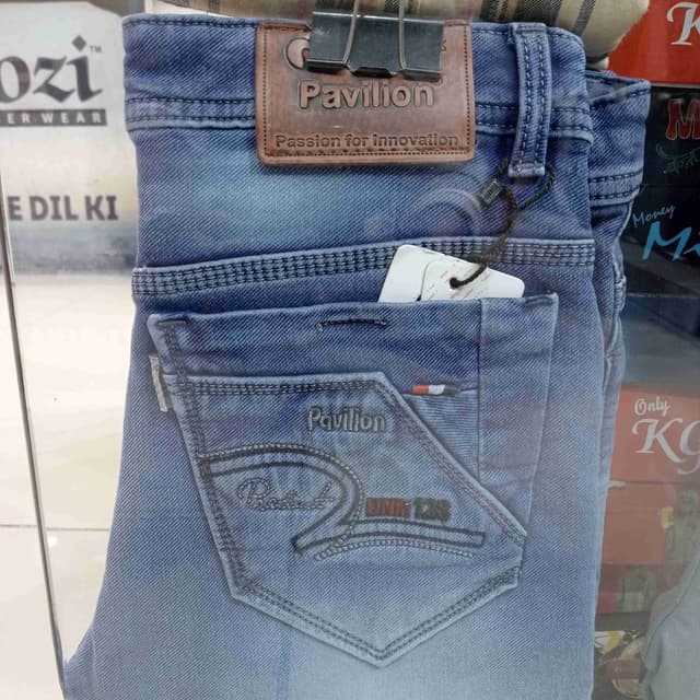 Light Blue with fading Jeans