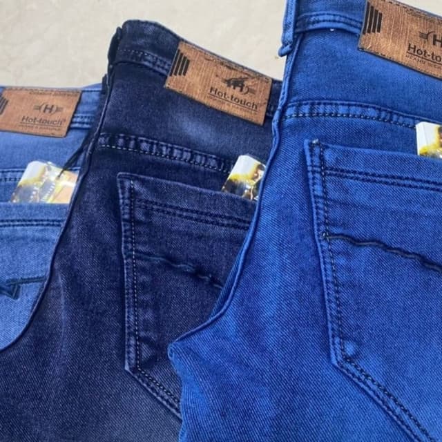 Various shades of blue Jeans
