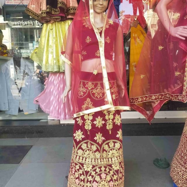 Red and Gold Lehenga Choli