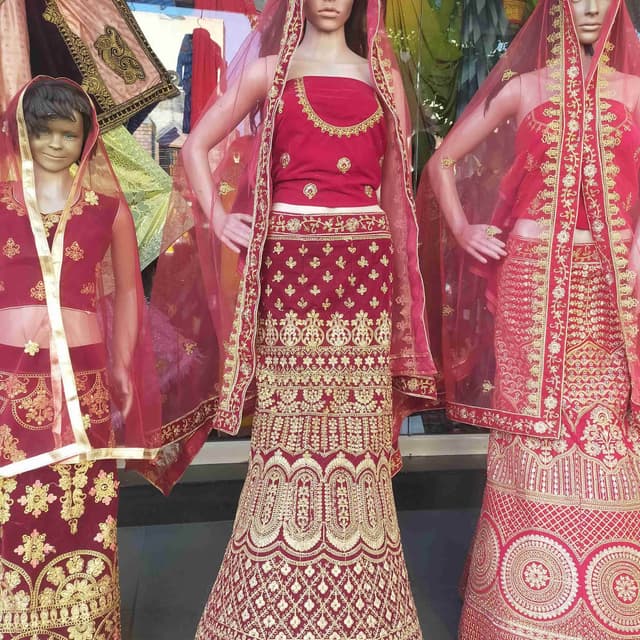 Red and Gold Lehenga Choli