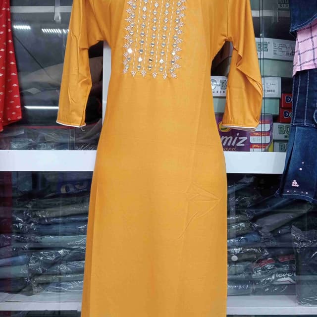 Mustard Yellow Kurti