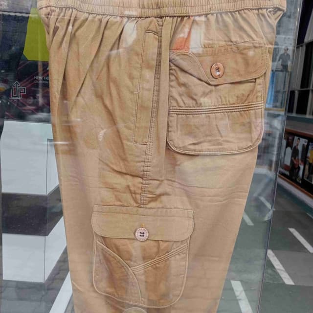 Tan, with faded patches Cargo Pants