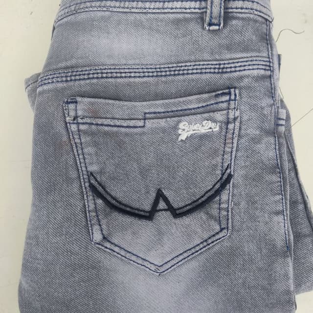 Gray and Blue Jeans
