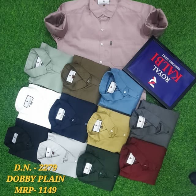Variety of solid colors including pink, green, white, navy, gold, gray, dark green and maroon. Shirt