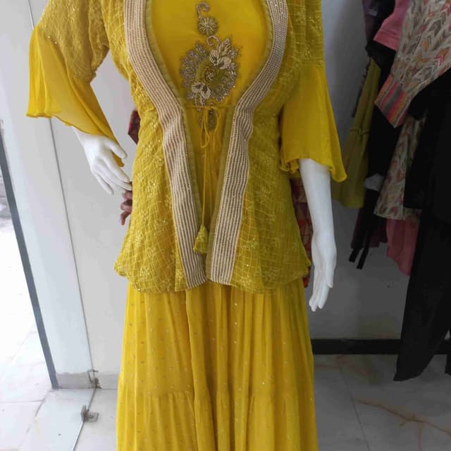 Yellow gown