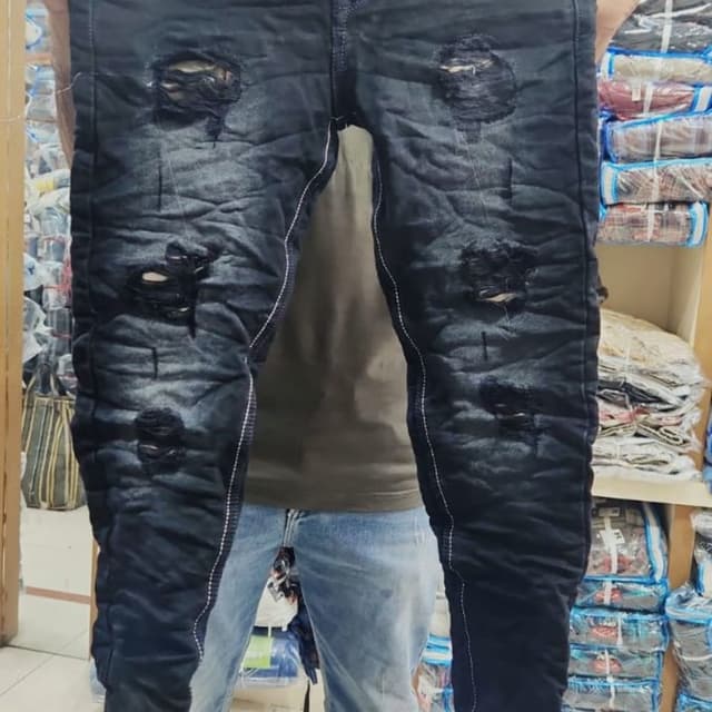 Black with faded effect Jeans