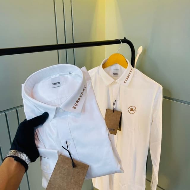 Dark Gray White Shirt