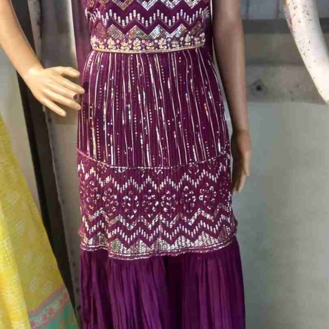 Purple, Silver, Gold Dress