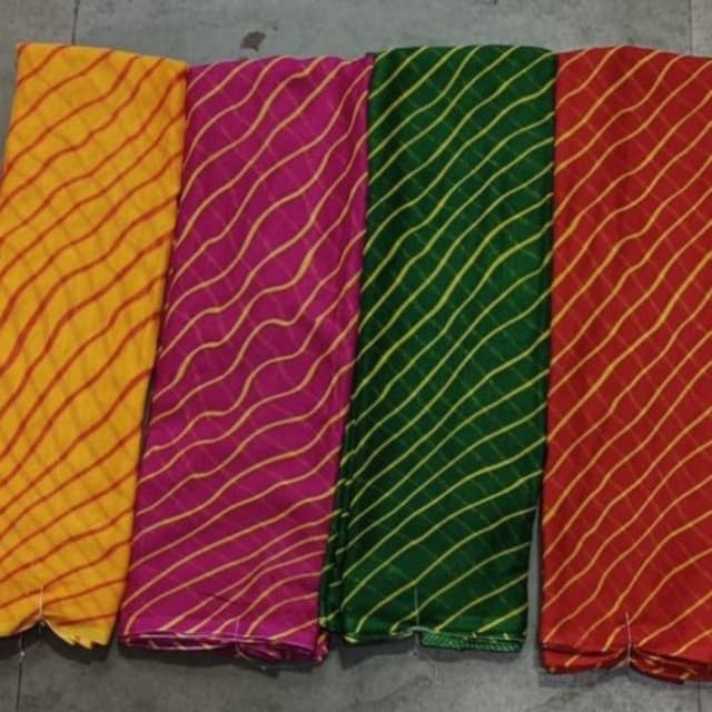 Yellow and Red, Pink and Yellow, Green and Yellow, Red and Yellow Saree