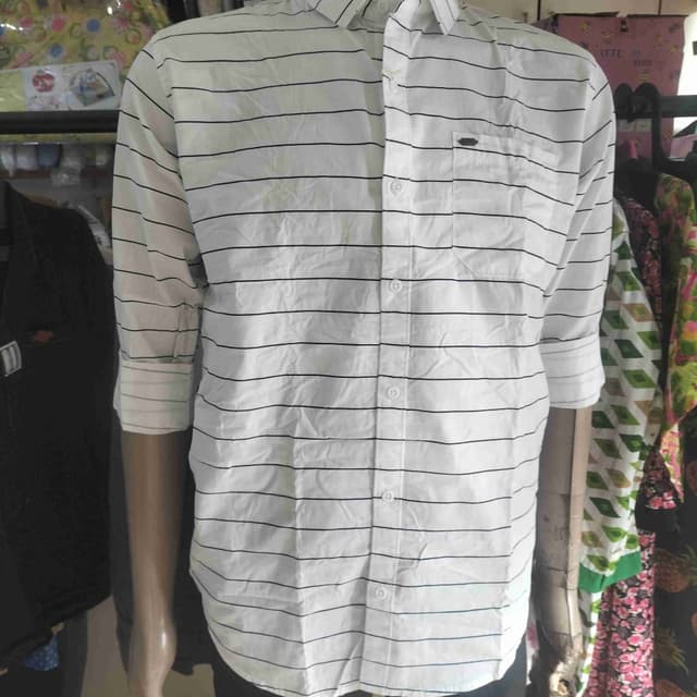 White with black stripes Shirt