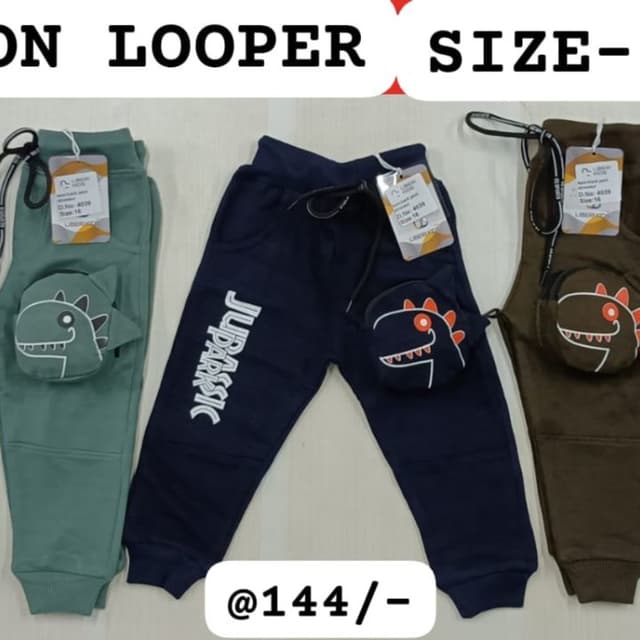 Green, Navy, and Brown Pants