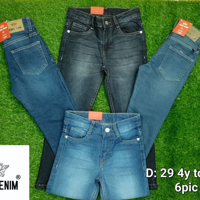 Various shades of blue and black Jeans
