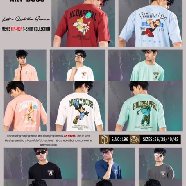 Hip hop t-shirt down shoulder