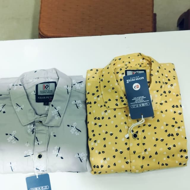 Yellow and Gray with white and black accents Shirt