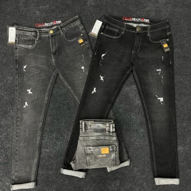 Black and Gray Jeans