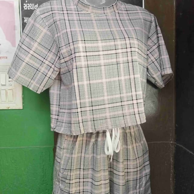 Black, White, and Pink Co-ord Set