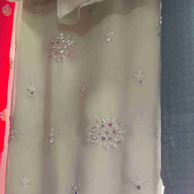 Pale Green, Silver, Pink Dress/Suit