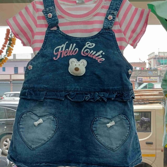 Blue, Pink, White Dress Set