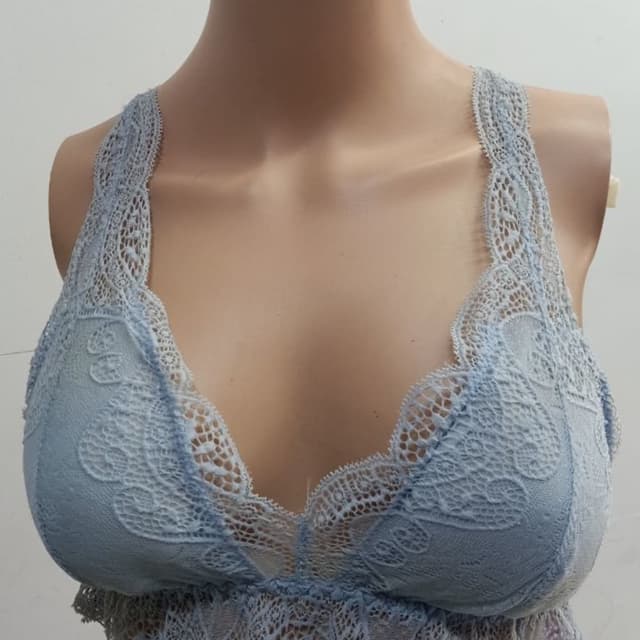 Light Blue net pad bra