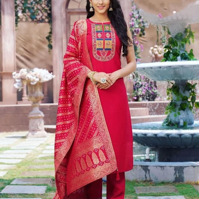 Red Salwar Suite