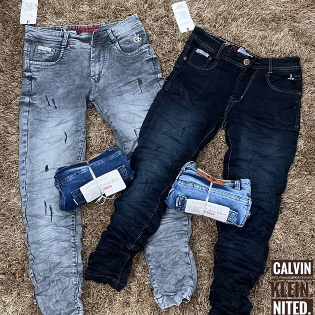 Various shades of Blue and Gray Jeans