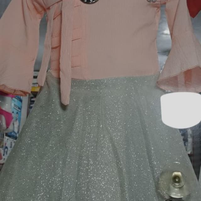 Pink and Silver Dress