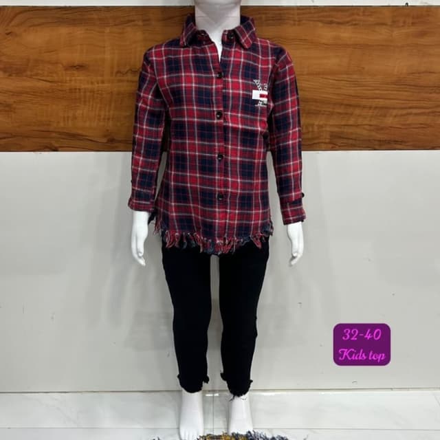 Red, Navy Blue, White, Black Shirt