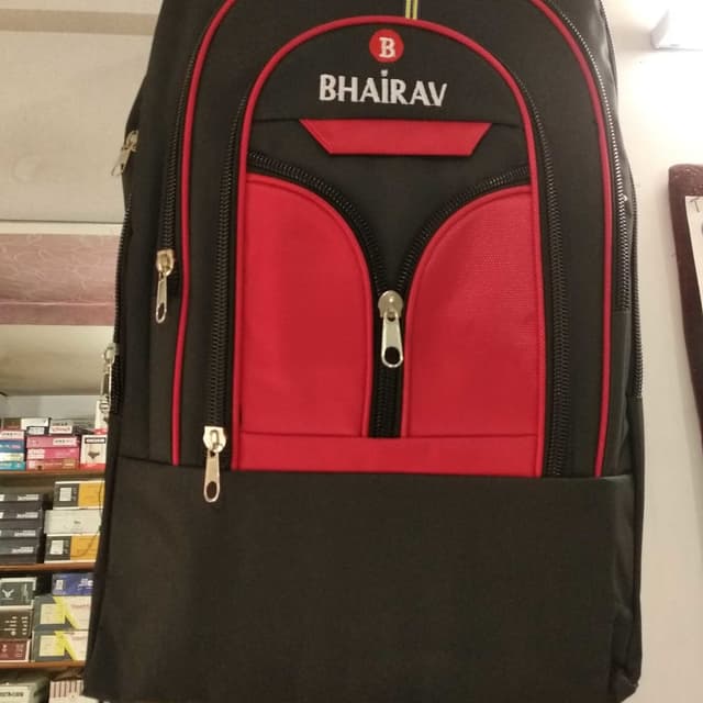 Black and Red Backpack