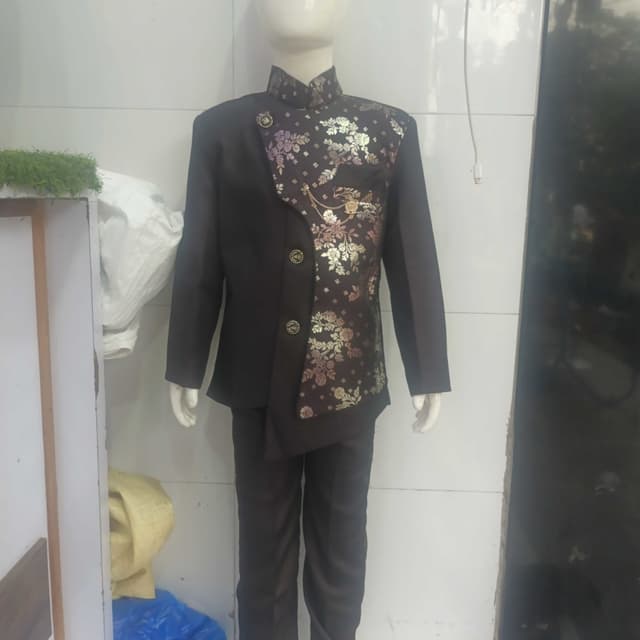 Black, Brown, Gold Suit